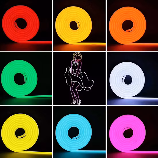 Strisce LED con luce al neon flessibile impermeabile IP67 con tubo flessibile in silicone
