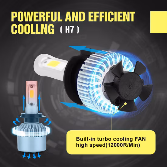 S1 X3 C6 S2 H7 H13 Luce automatica a LED con faro LED per auto 9006 9005 H1 H3 5202 e kit xenon 3000K Lampadina H11
